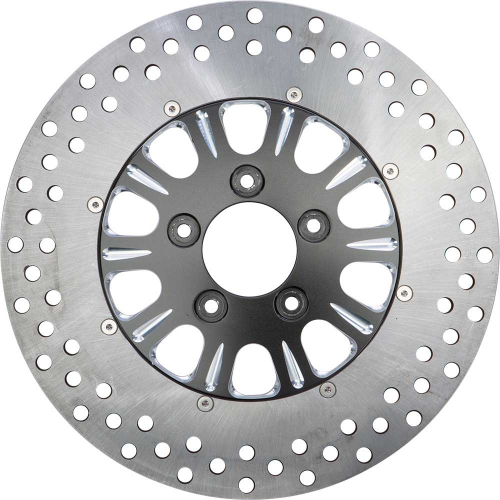 HardDrive - HardDrive Luck 11.5in. Two-Piece Brake Rotor - Black - F2121ARU115-2P