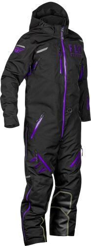 Fly Racing - Fly Racing Cobalt Snow Bike Shell Monosuit - 470-4362M - Black/Purple - Medium