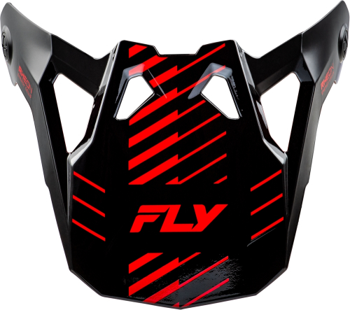 Fly Racing - Fly Racing Visor for Fly Formula CP Slice Helmet - Gray/Red/Black - Md-2XL - 73-0059