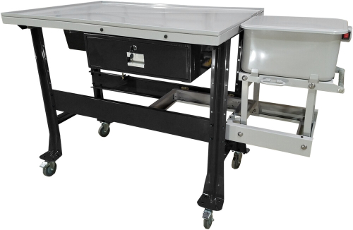 Ideal - Ideal Tear Down Table with Parts Washer - Black - PTDT-PW-1000-BLK