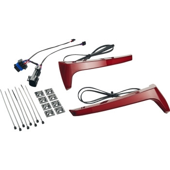 Ciro - Ciro Rydeculture Bryant M1 Saddlebag Lights - Red Lens - 4R010