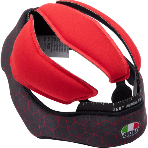 AGV - AGV Liner for Pista GP RR Helmet - Black/Red - Lg - 20KIT60303001LG