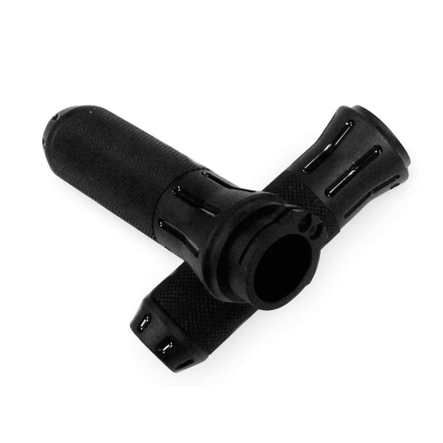Bikers Choice - Bikers Choice Shot-Peen Grips - Black - 354131