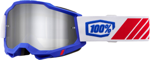 100% - 100% Accuri 2 Kolby Goggles - 50014-00050 - Kolby/Silver Mirror Lens - OSFM