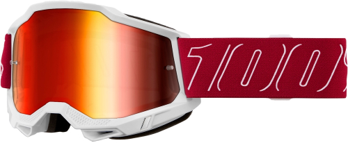 100% - 100% Accuri 2 Redline Goggles - 50014-00051 - Redline/Red Mirror Lens - OSFM