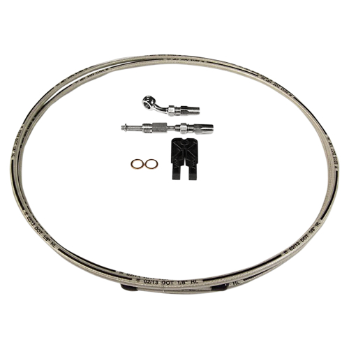 Magnum - Magnum Build Your Own Braided Stainless DOT Hydraulic Clutch Line Kit - 10mm - 35 Degree Upper Banjo - 391235A