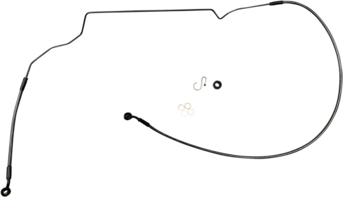 Magnum - Magnum Braided Front Brake Line - Stock - Black Pearl - AS47030