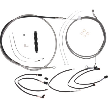 Magnum - Magnum XR Stainless Dot Handlebar Installation Kit - 12in-14in. - Chrome Fittings - 5891021