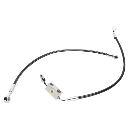 Magnum - Magnum Black Coated XR Stainless Front Brakeline Kit - 21in. Upper Brake Length - SBC1326-21