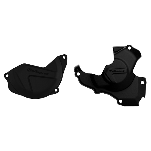 Polisport - Polisport Clutch/Ignition Cover Kit - Black - 90959