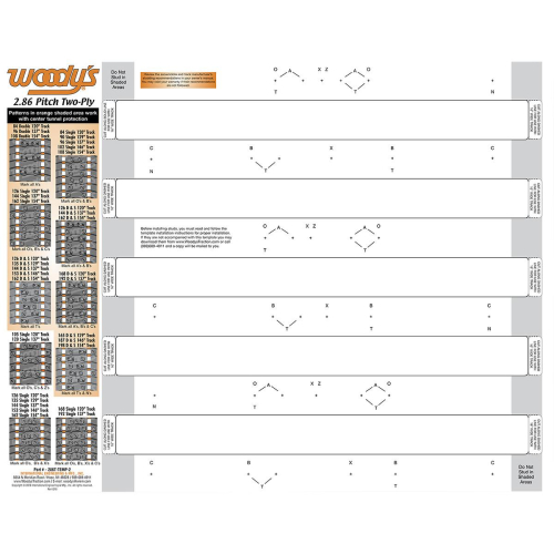Woodys - Woodys Studding Templates - 286T-TEMP-2-1