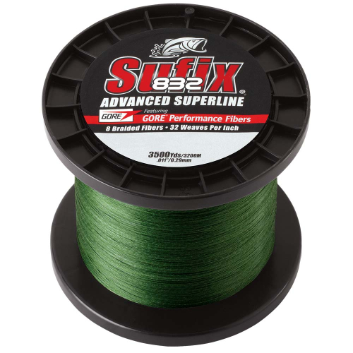 Sufix - Sufix 832&reg; Advanced Superline&reg; Braid - 10lb - Low-Vis Green - 3500 yds