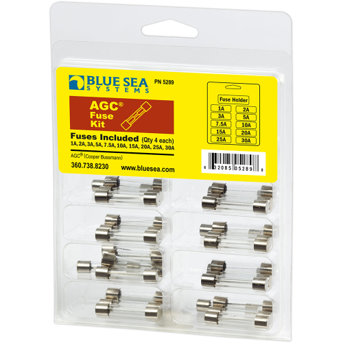 Blue Sea Systems - Blue Sea 5289 AGC Fuse Kit - 41-Piece