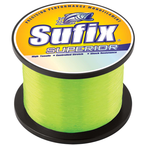Sufix - Sufix Superior Hi-Vis Yellow Monofilament - 15lb - 3370 yds