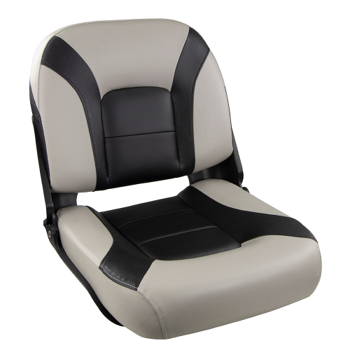 Springfield Marine - Springfield Skipper Premium LB Folding Seat - Grey/Black