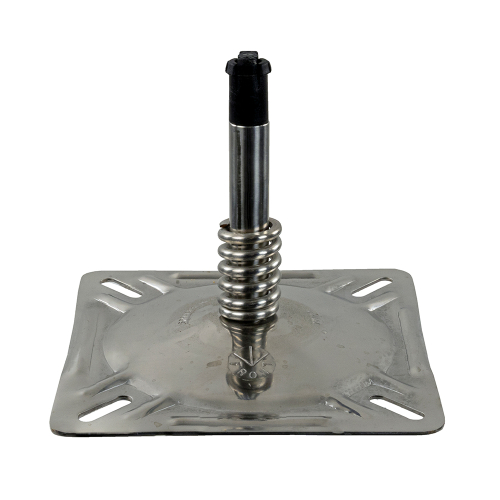 Springfield Marine - Springfield KingPin&trade; 7" x 7" Seat Mount w/Spring - Polished