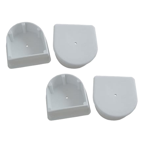 Dock Edge - Dock Edge Small End Plug - White *4-Pack