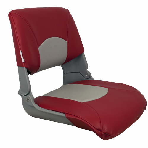 Springfield Marine - Springfield Skipper Standard Seat Fold Down - Grey/Red