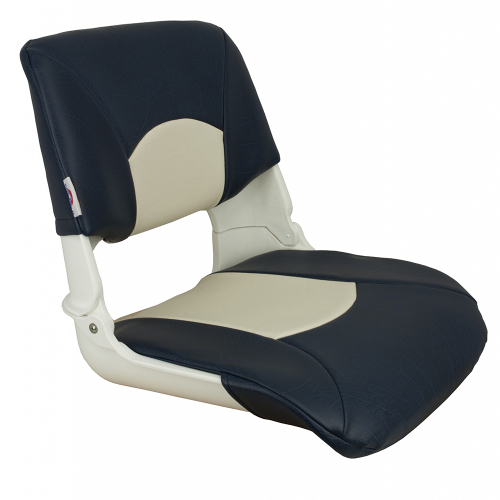 Springfield Marine - Springfield Skipper Standard Seat Fold Down - White/Blue