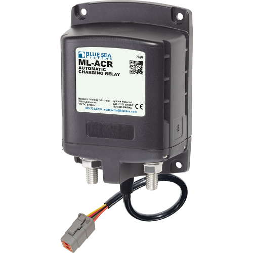 Blue Sea Systems - Blue Sea 7620100 ML ACR Charging Relay 12V 500A w/Deutsch Connector