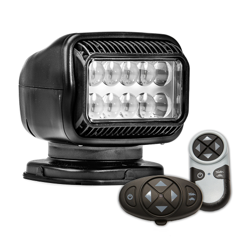 Golight - Golight Radioray GT Series Permanent Mount - Black LED - Wireless Handheld &amp; Wireless Dash Mount Remotes