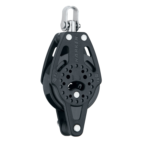 Harken - Harken 57mm Carbo Single Ratchet Block w/Swivel &amp; Becket