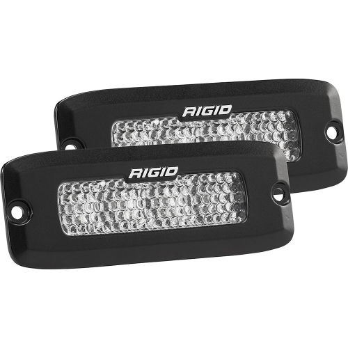 RIGID Industries - RIGID Industries SR-Q Series PRO Spot Diffused LED - Flush Mount - Pair - Black