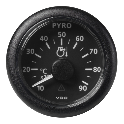 Veratron - Veratron 52 MM (2-1/16") ViewLine Pyrometer - 100&deg;C to 900&deg;C - Black Dial &amp; Bezel