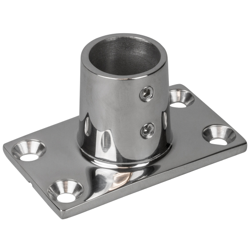 Sea-Dog - Sea-Dog Rail Base Fitting Rectangular Base 90&deg; 316 Stainless Steel - 1-7/8" x 3-3/16" - 1" OD
