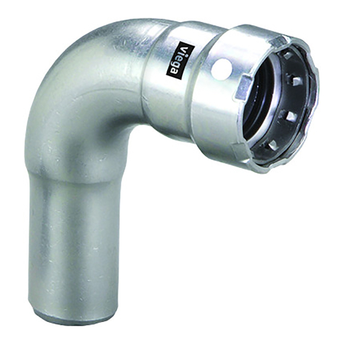 Viega - Viega MegaPress 1/2" 90&deg; Stainless 304 Elbow - Street/Press Connection - Smart Connect Technology