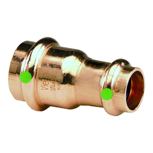 Viega - Viega ProPress 1-1/4" x 1" Copper Reducer - Double Press Connection - Smart Connect Technology