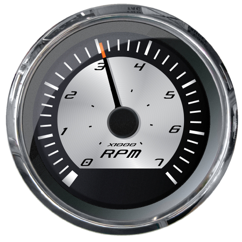 Faria Beede Instruments - Faria Platinum 4" Tachometer - 7000 RPM (Gas - Inboard, Outboard &amp; I/O)