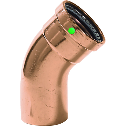 Viega - Viega ProPress - 2-1/2" - 45&deg; Copper Elbow - Street/Press Connection - Smart Connect Technology
