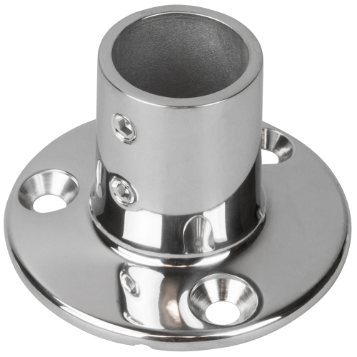 Sea-Dog - Sea-Dog Rail Base Fitting 2-3/4" Round Base 90&deg; 316 Stainless Steel - 1" OD