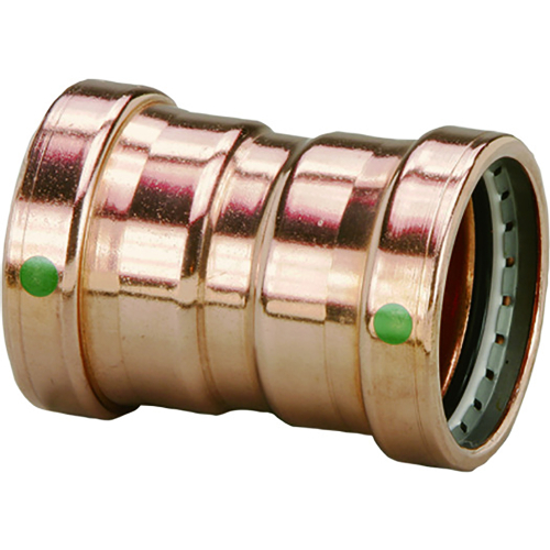 Viega - Viega ProPress 2-1/2" Copper Coupling w/Stop Double Press Connection - Smart Connect Technology