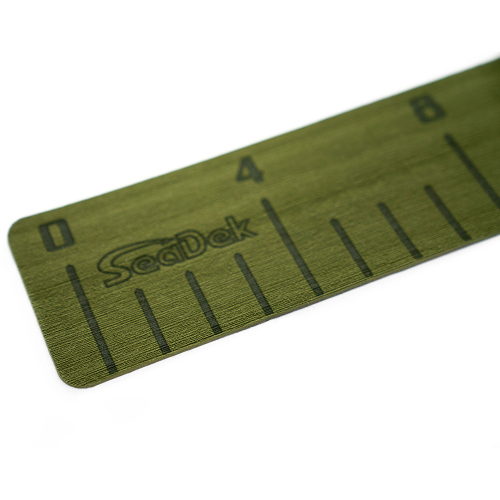 SeaDek - SeaDek 4" x 36" 3mm Fish Ruler w/Laser SD Logo - Olive Green