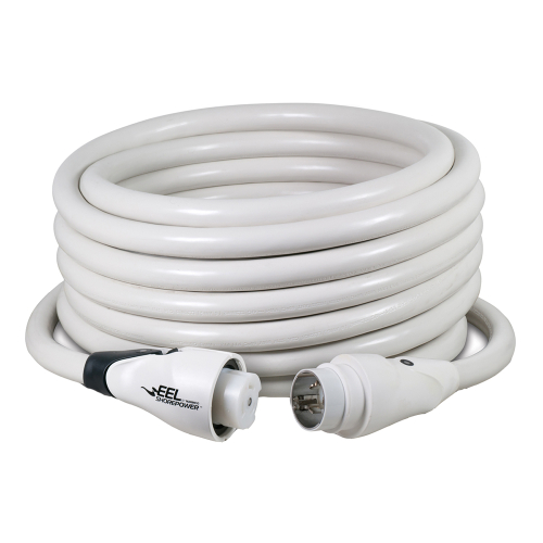 Marinco - Marinco EEL 50A White Cordset - 125/250V - 50'