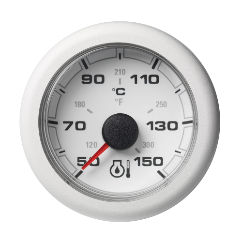 Veratron - Veratron 52MM (2-1/16") OceanLink Engine Oil Temperature 150&deg;C/300&deg;F - White Dial &amp; Bezel
