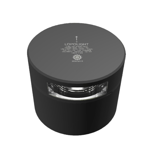 Lopolight - Lopolight Stern Light - 3nm - Black Housing - Single - Horizontal Mount