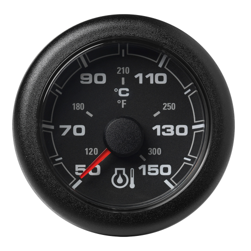 Veratron - Veratron 52MM (2-1/16") OceanLink Engine Oil Temperature 150&deg;C/300&deg;F - Black Dial &amp; Bezel