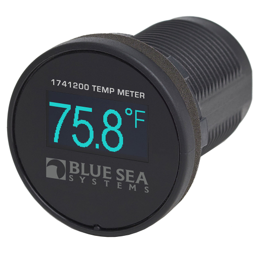 Blue Sea Systems - Blue Sea 1741200 Mini OLED Temperature Monitor - Blue