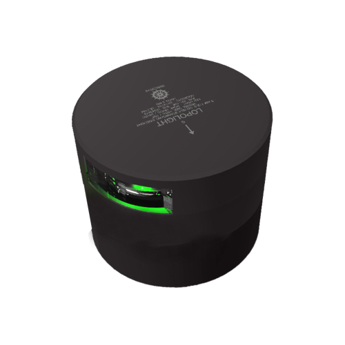 Lopolight - Lopolight Green Starboard Sidelight - 3nm - Black Housing - Horizontal Mount