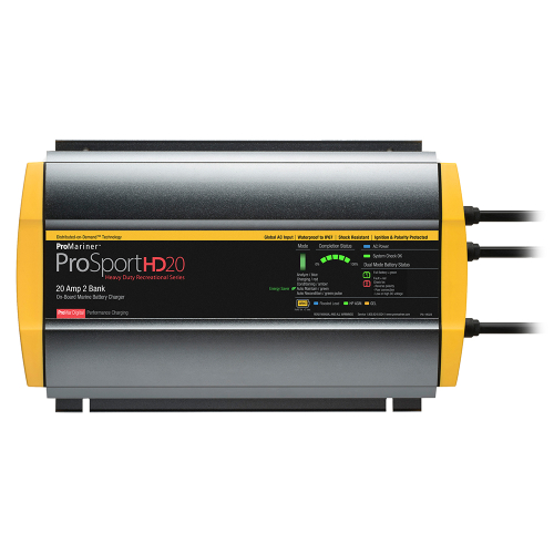 ProMariner - ProMariner ProSportHD 20 Global Gen 4 - 20 Amp - 2 Bank Battery Charger