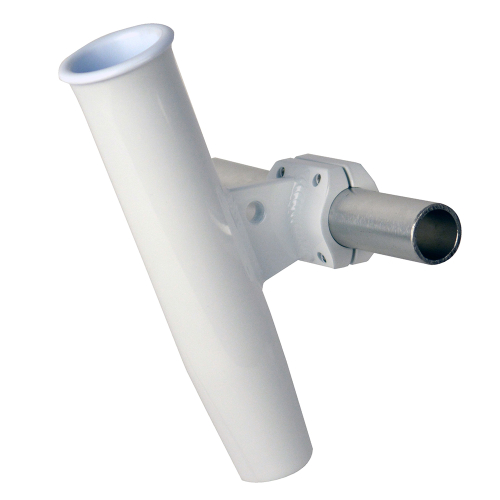 C.E. Smith - C.E. Smith Aluminum Horizontal Clamp-On Rod Holder 1.66" OD - White Powder Coated w/Sleeve