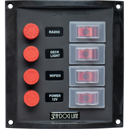 Sea-Dog - Sea-Dog Splash Guard Switch Panel Vertical - 4 Switch