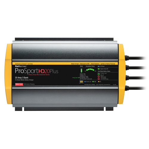 ProMariner - ProMariner ProSportHD 20 Plus Global Gen 4 - 20 Amp - 3-Bank Battery Charger