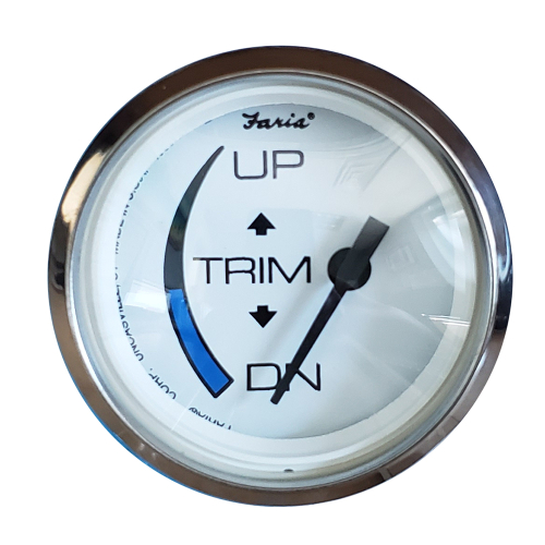 Faria Beede Instruments - Faria Chesapeake White SS 2" Trim Gauge f/Honda Engines