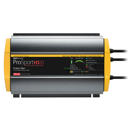 ProMariner - ProMariner ProSportHD 20 Gen 4 - 20 Amp - 2 Bank Battery Charger