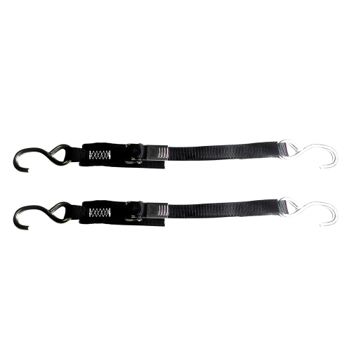 Rod Saver - Rod Saver Stainless Steel Quick Release Transom Tie-Down - 1" x 2' - Pair
