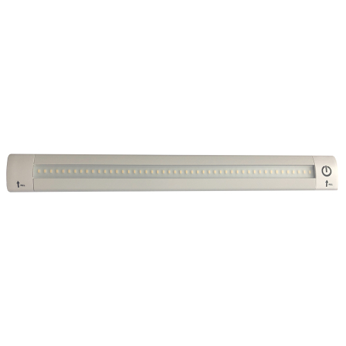 Lunasea Lighting - Lunasea 12" Adjustable Linear LED Light w/Built-In Touch Dimmer Switch - Cool White